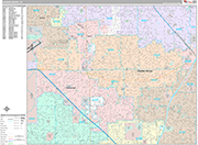 Garden Grove Wall Map Premium Style